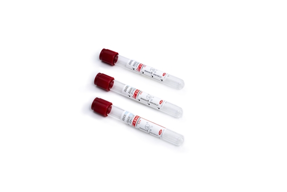CE approvato Top rosso senza additivi tubo semplice tubo di prelievo di campioni di sangue a vuoto secondo il Vacuum