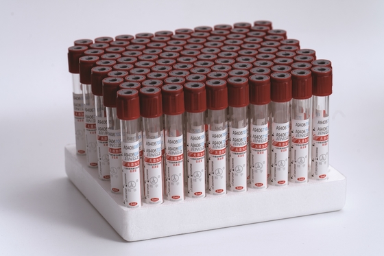 CE approvato Top rosso senza additivi tubo semplice tubo di prelievo di campioni di sangue a vuoto secondo il Vacuum