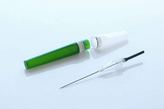 21G 1/5&quot; penna dell'ago della raccolta del sangue dell'ago di Vacuum di verde