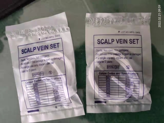 Ago eliminabile della farfalla dell'analisi del sangue dell'ago della farfalla del calibro di porpora 24 di Steriled
