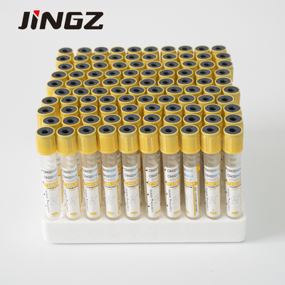 Metropolitana gialla 13*100mm dell'attivatore del grumo del gel di vuoto 6ml del cappuccio monouso