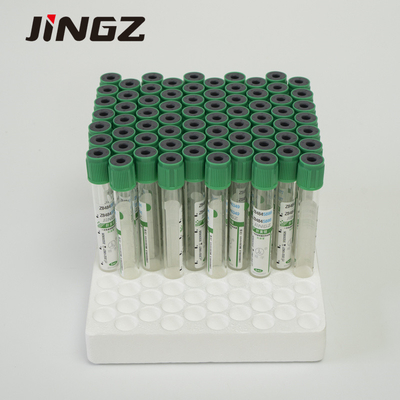Bottiglia verde scuro monouso della raccolta del campione di sangue della metropolitana dell'eparina del litio 2ml-10ml
