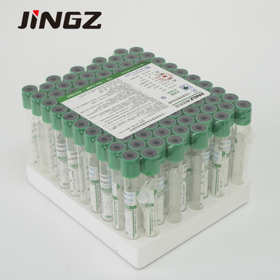 Bottiglia verde scuro monouso della raccolta del campione di sangue della metropolitana dell'eparina del litio 2ml-10ml