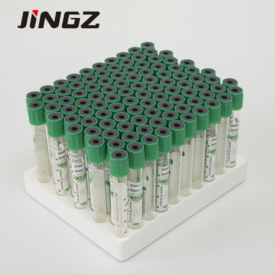 Bottiglia verde scuro monouso della raccolta del campione di sangue della metropolitana dell'eparina del litio 2ml-10ml