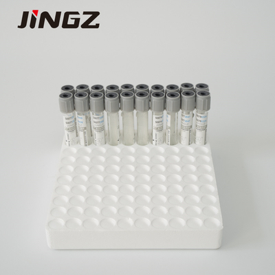 Vetro di tubo dello zucchero della metropolitana della raccolta del sangue del fluoruro di Grey Cap Vacuum Glucose Tube o ANIMALE DOMESTICO