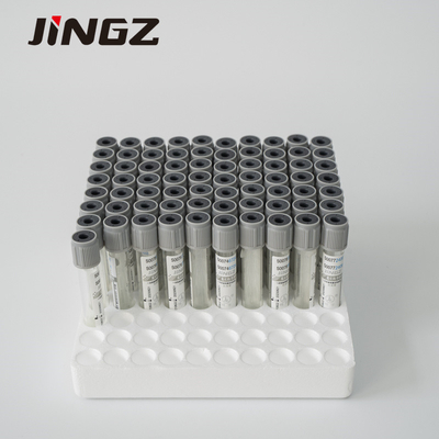 anticoagulante 13*75mm dei tubi della raccolta di Gray Sodium Fluoride In Blood dell'ANIMALE DOMESTICO 2ml