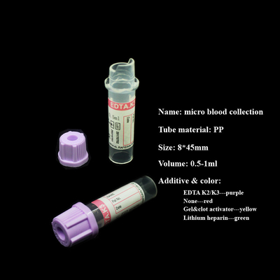 Ed di sterilizzazione tramite radiazioni che contengono i tubi pediatrici del laboratorio dei tubi 0.1ml