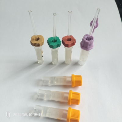 Tubi gialli biochimici del sangue del separatore del gel dei tubi pp 0.5ml della raccolta del sangue del cappuccio