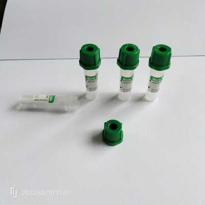 8*45mm Litio eparina Mini tubi verdi Micro tubo non vuoto con tubo