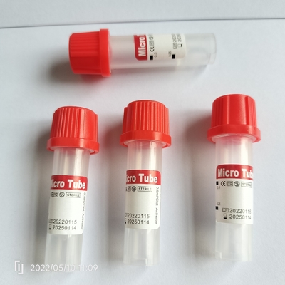 Nessun additivo Mini tubo rosso 0,5 ml tubo pediatrico di raccolta del sangue