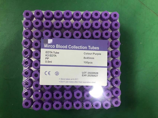 Ed di sterilizzazione tramite radiazioni che contengono i tubi pediatrici del laboratorio dei tubi 0.1ml