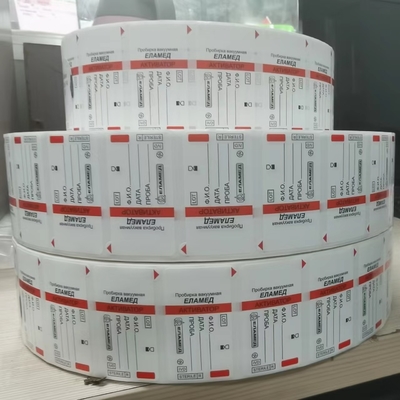 La metropolitana autoadesiva del sangue identifica le etichette della metropolitana del laboratorio del film del polipropilene