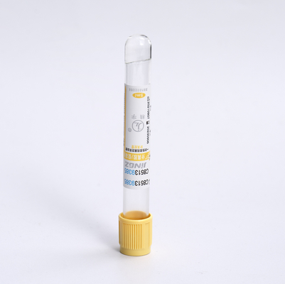 Activazione del coagulo gel sterile a sfondo giallo SST Tubo di prelievo di campioni di sangue a vuoto per l' ospedale