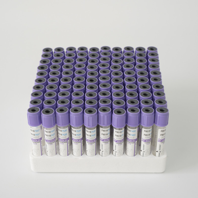 Etichetta porpora spruzzata dell'OEM della bottiglia dell'analisi del sangue di vetro di K3edta Vacuum 2ml