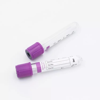 Provetta porpora dell'anticoagulante del cappuccio K2edta di sterilizzazione di Radiat 13*75mm