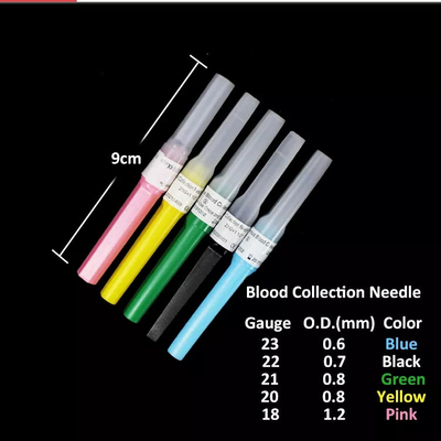 Steriled blu Pen Type Blood Collection Needle 23G per i campioni multipli