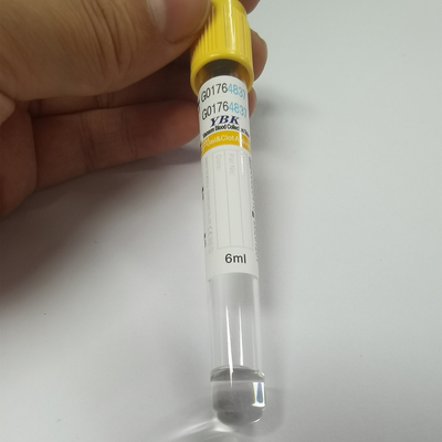 Cima gialla Vacuum della metropolitana della raccolta del sangue dell'attivatore del grumo di YBK 5ml