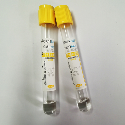Cima dell'oro della metropolitana dell'attivatore del grumo del gel del CE 13*100mm Sst per esame medico