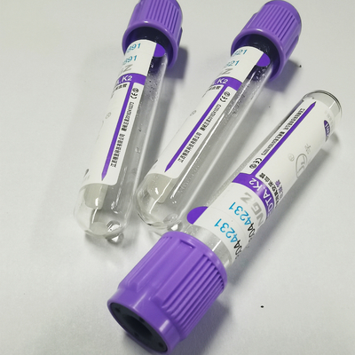 Provetta di plastica porpora degli ED 3.2mg/ml della metropolitana K3 della raccolta del sangue degli ED di vuoto del cappuccio