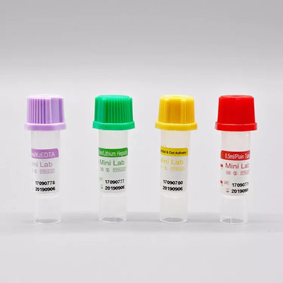 Metropolitana 0.5ml pp della raccolta del sangue di Vacuum dell'eparina micro 8*45mm per monouso
