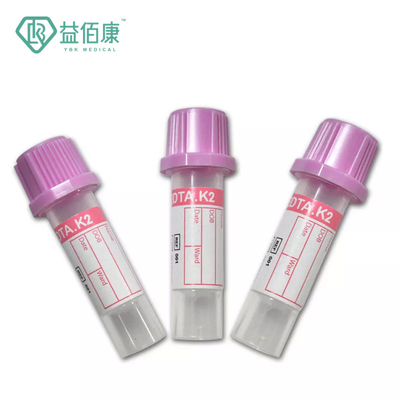 Micro metropolitana della raccolta del sangue degli ED K3 di JINGZ 0.25ml-10ml con i cappucci codificati colore
