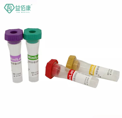 di 0.25ml 0.5ml 0.1ml del sangue di tiraggio dei tubi metropolitana pediatrica dell'analisi del sangue degli ed di vuoto non