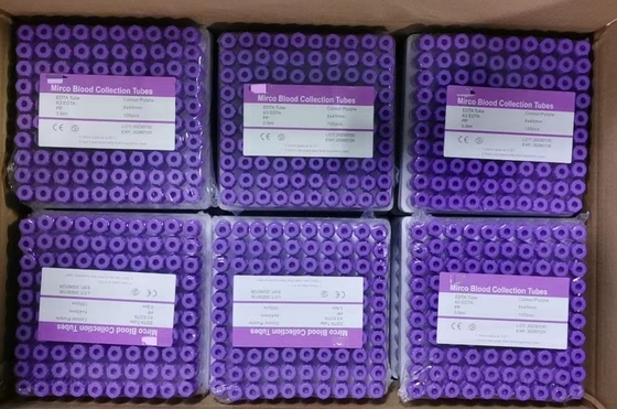 micro metropolitana della raccolta del sangue di capacità 0.5ml - 2 anni di tempo Mini Edta Tube dello scaffale