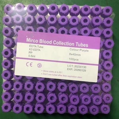 raccolta pediatrica Mini Plain Tube For Lab del sangue di 8*45mm