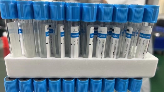 Attivatore del grumo della bottiglia dell'analisi del sangue dell'OEM 100pcs/Rack/citrato di sodio/eparina/fluoruro inducenti al vizio