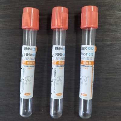 Tubo di coagulazione rosso con attivatore del coagulo 4 ml tubo di vetro per animali domestici