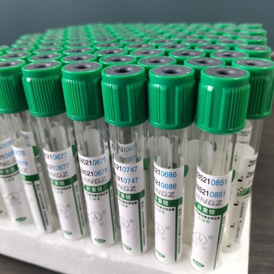 Vacuum Analisi del sangue Vial Litio Eparina tubo OEM Etichetta 100pcs confezione 1-10ml