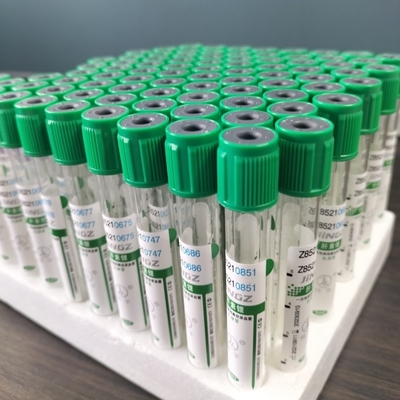 Vacuum Analisi del sangue Vial Litio Eparina tubo OEM Etichetta 100pcs confezione 1-10ml