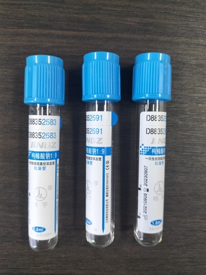 Tubo per la raccolta del sangue di coagulazione superiore blu PT APTT Citrato di sodio Tubi medici