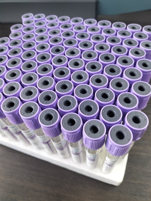 CE Approved K2 EDTA Tube Purple top cap medical blood collection tube Tipo 1ml-10ml