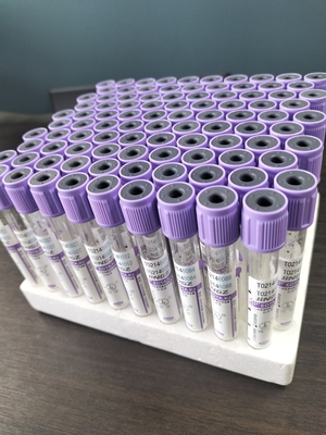 CE Approved K2 EDTA Tube Purple top cap medical blood collection tube Tipo 1ml-10ml