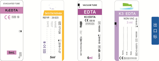 Compatibilità universale Etichette del tubo sanguigno impermeabile rimovibile