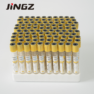 Tubo per l' attivazione del coagulo di gel medico vetro / PET Vauum Tubo di raccolta del sangue 2ml-10ml