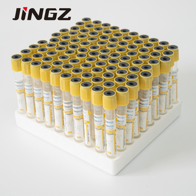 Tubo di raccolta del sangue per vuoto medico 2-10 ml Tubo a gel con capo giallo