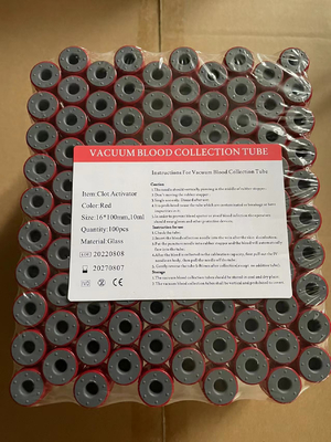16*100mm 10ml senza tubo di dipendenza tubo di analisi del sangue a vuoto