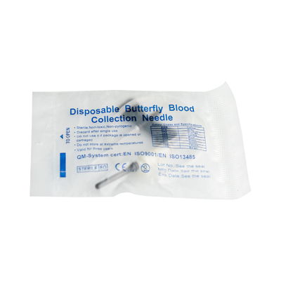 Set di infusione alato usa e getta per la raccolta di sangue 18-27 Gauge