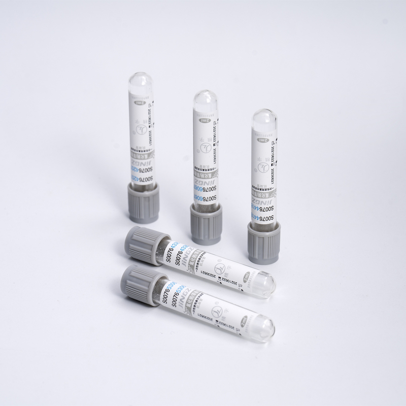 Metropolitana Sugar Test Tube del glucosio dei tubi dell'analisi del sangue degli ED K3 di Grey Sodium Fluoride