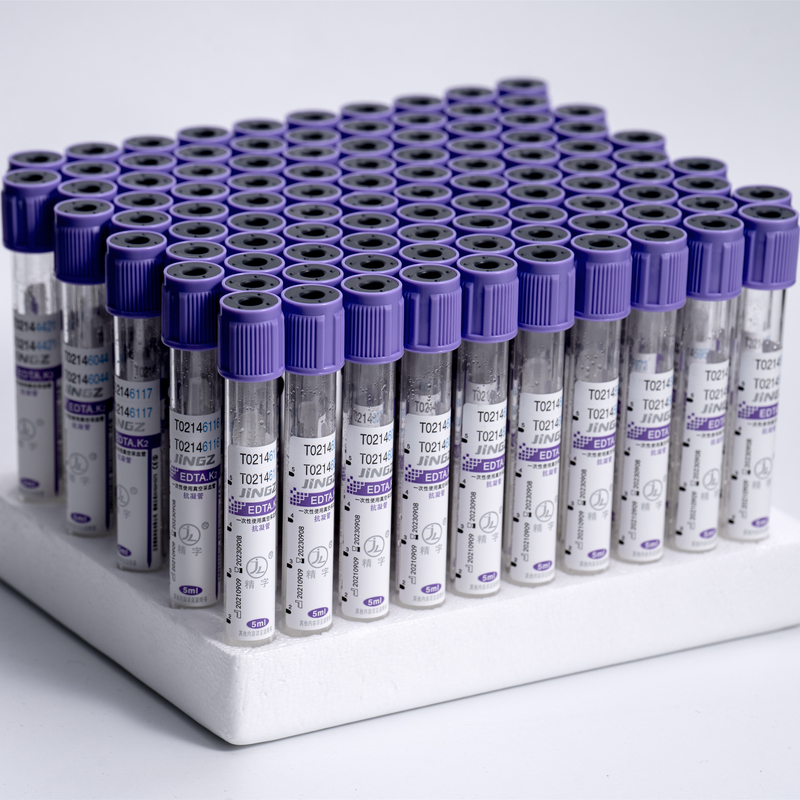Plastica di vetro della metropolitana 0.5-10ml della raccolta del sangue di vuoto del cappuccio della lavanda della metropolitana degli ED K3/K2