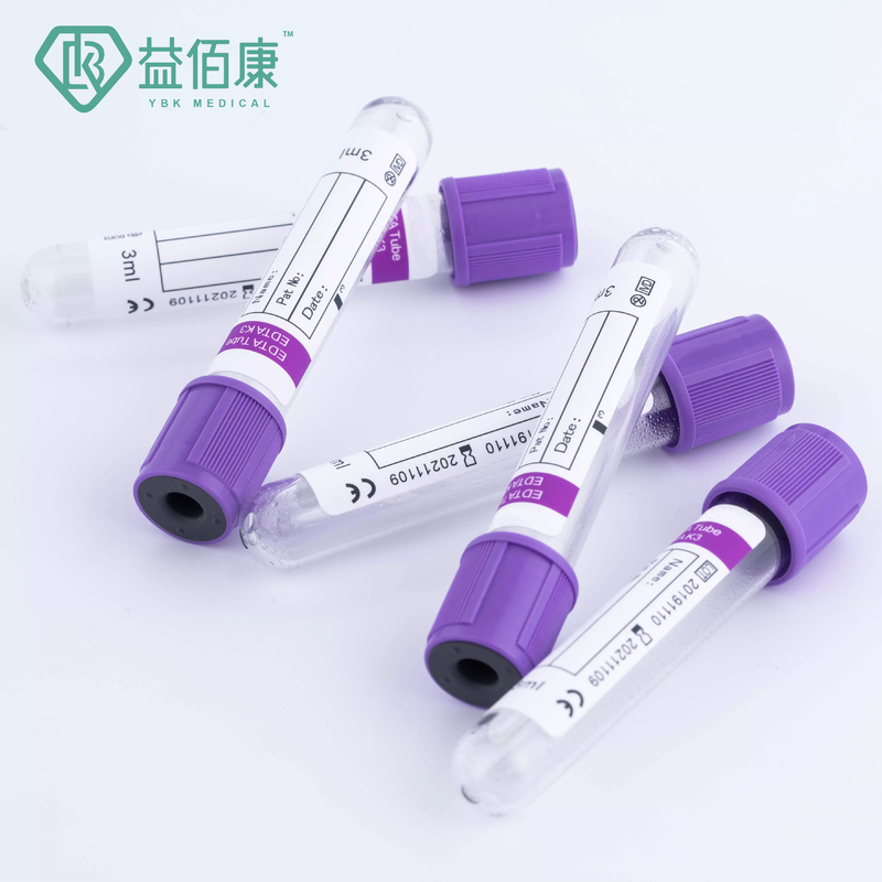 Tubo a vuoto di vetro delle fiale 3ml 13*75mm del campione di sangue degli ED K3 con la marca dell'OEM