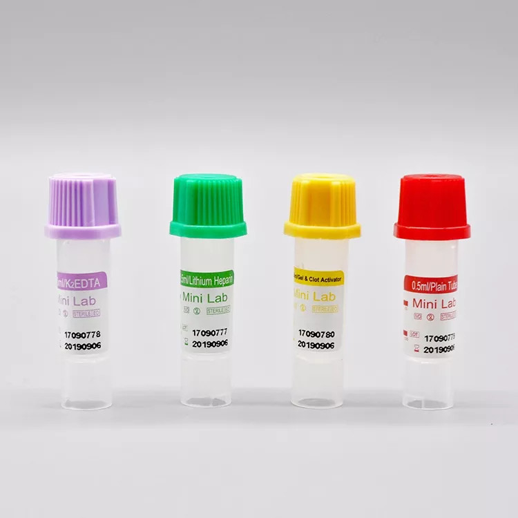 Metropolitana 0.5ml pp della raccolta del sangue di Vacuum dell'eparina micro 8*45mm per monouso