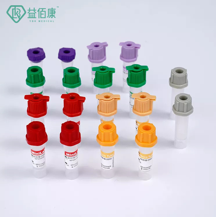 di 0.25ml 0.5ml 0.1ml del sangue di tiraggio dei tubi metropolitana pediatrica dell'analisi del sangue degli ed di vuoto non