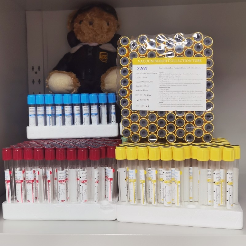 Attivatore del grumo della bottiglia dell'analisi del sangue dell'OEM 100pcs/Rack/citrato di sodio/eparina/fluoruro inducenti al vizio